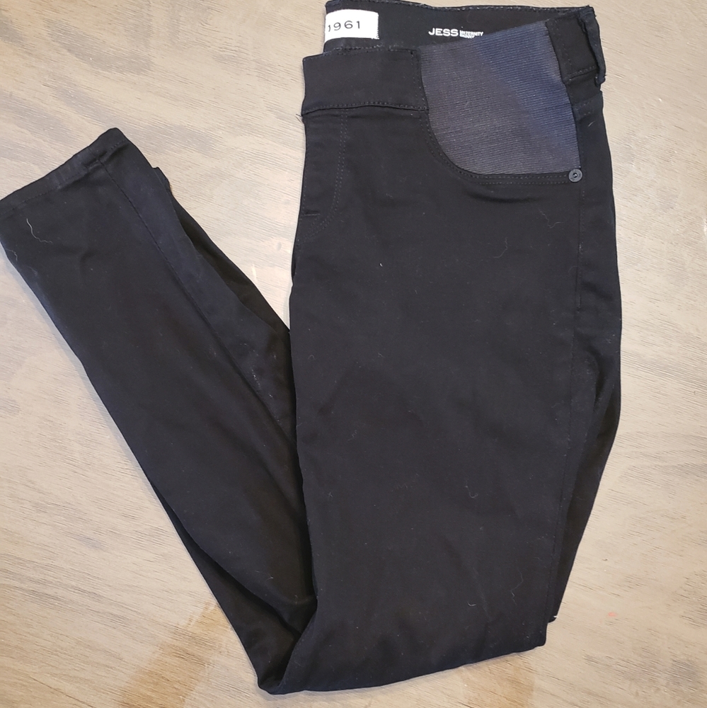 DL1961 Jess Skinny Maternity Jeans in Black